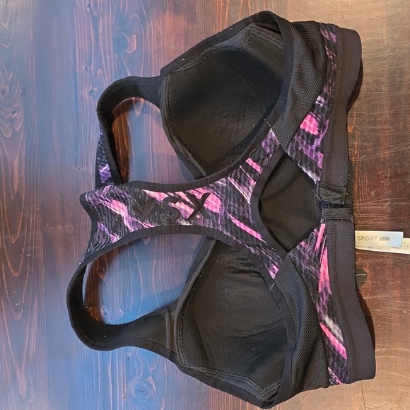 VSX Sport Dynamic Pink and Black Sports Bra - Picture 2 of 3